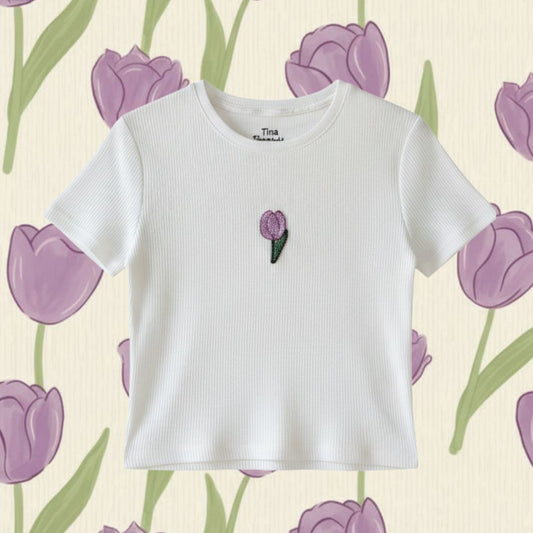 Tulip Beaded Tshirt