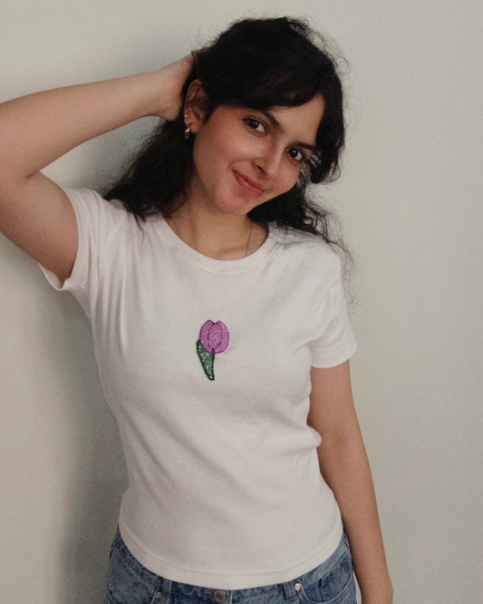 Tulip Beaded Tshirt