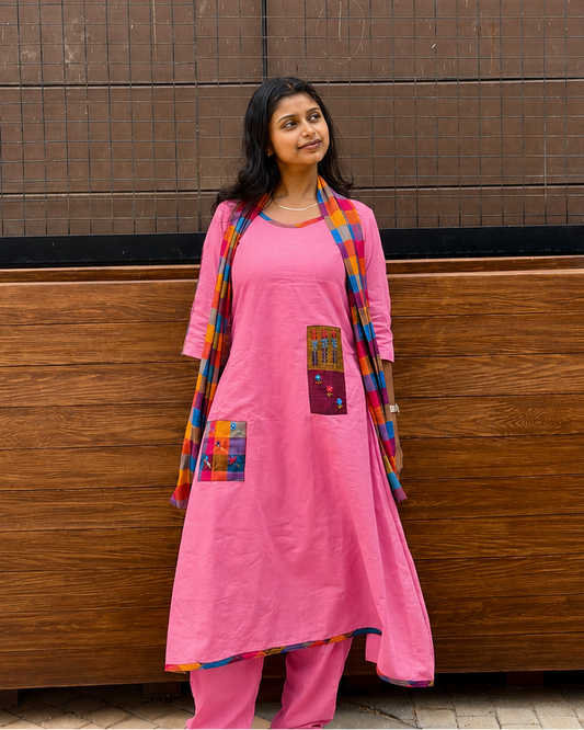 Nila Patch Kurta Set