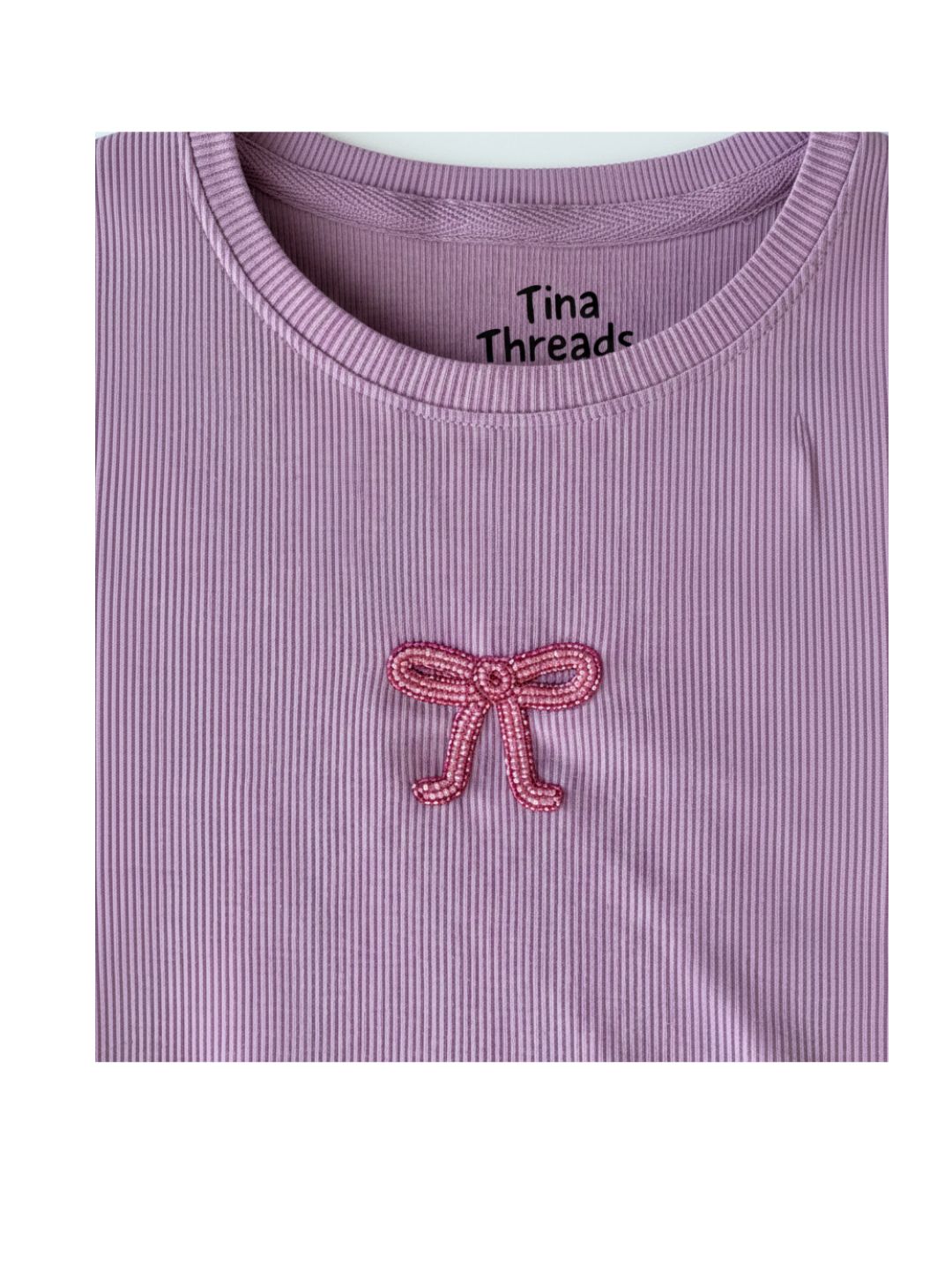 Bow Beaded Tshirt