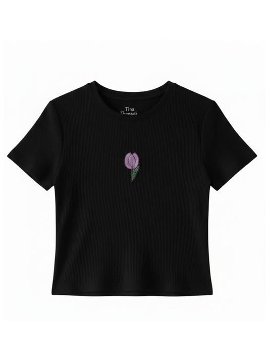 Tulip Beaded Tshirt