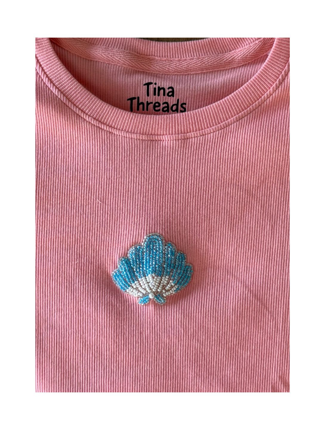 Shell Beaded Tshirt