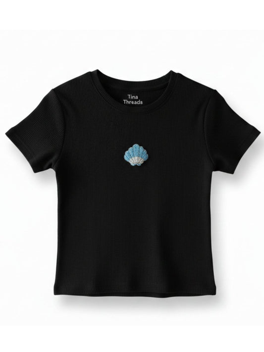 Shell Beaded Tshirt