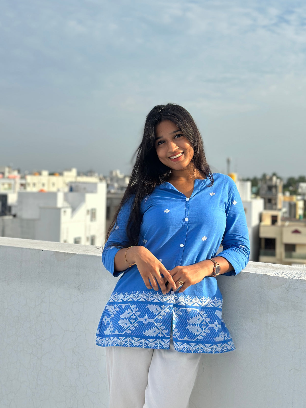 Jamdhani shirt Kurti