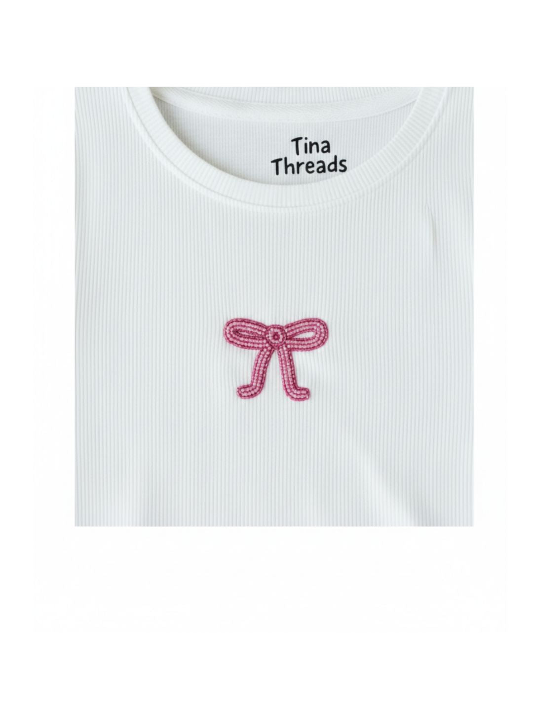 Bow Beaded Tshirt