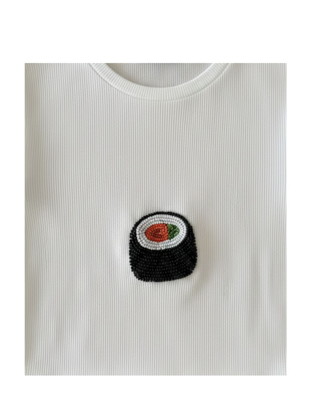 Sushi Beaded Tshirt