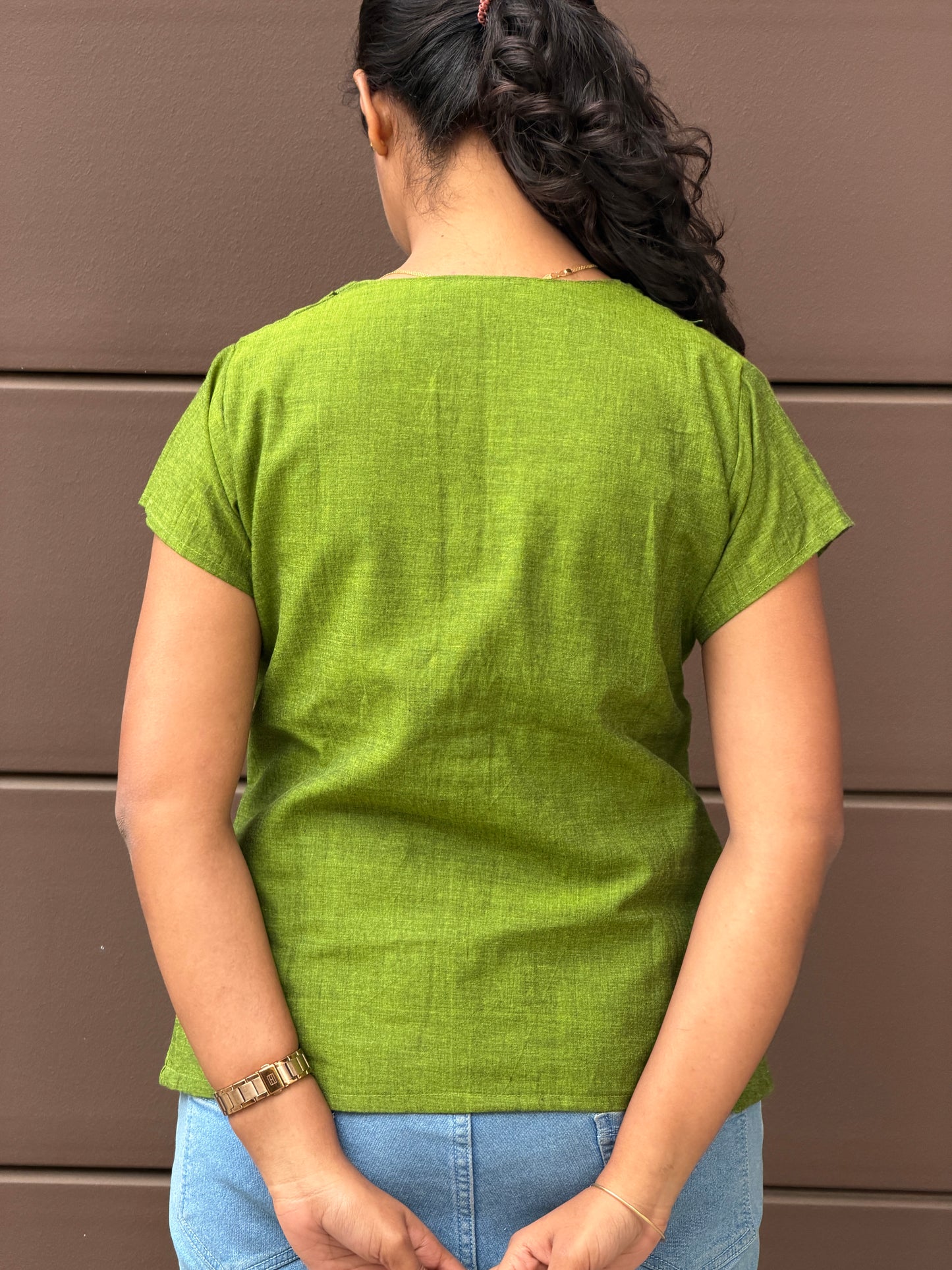 Forest Bloom Embroidered top