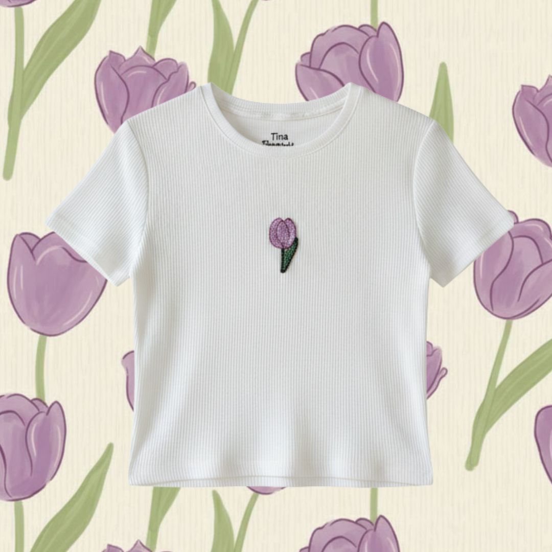 Tulip Beaded Tshirt