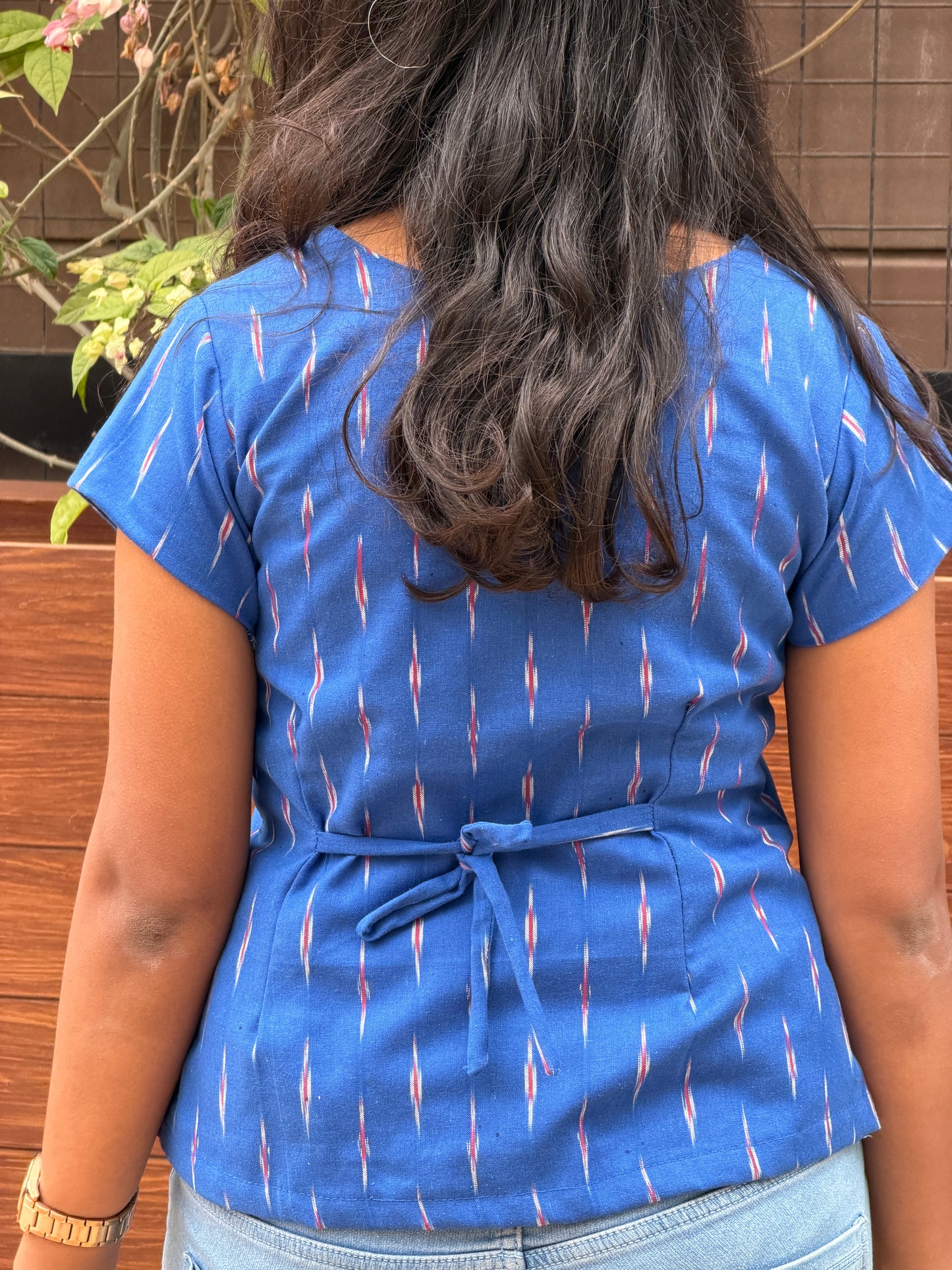 Ikat Waistcoat Top