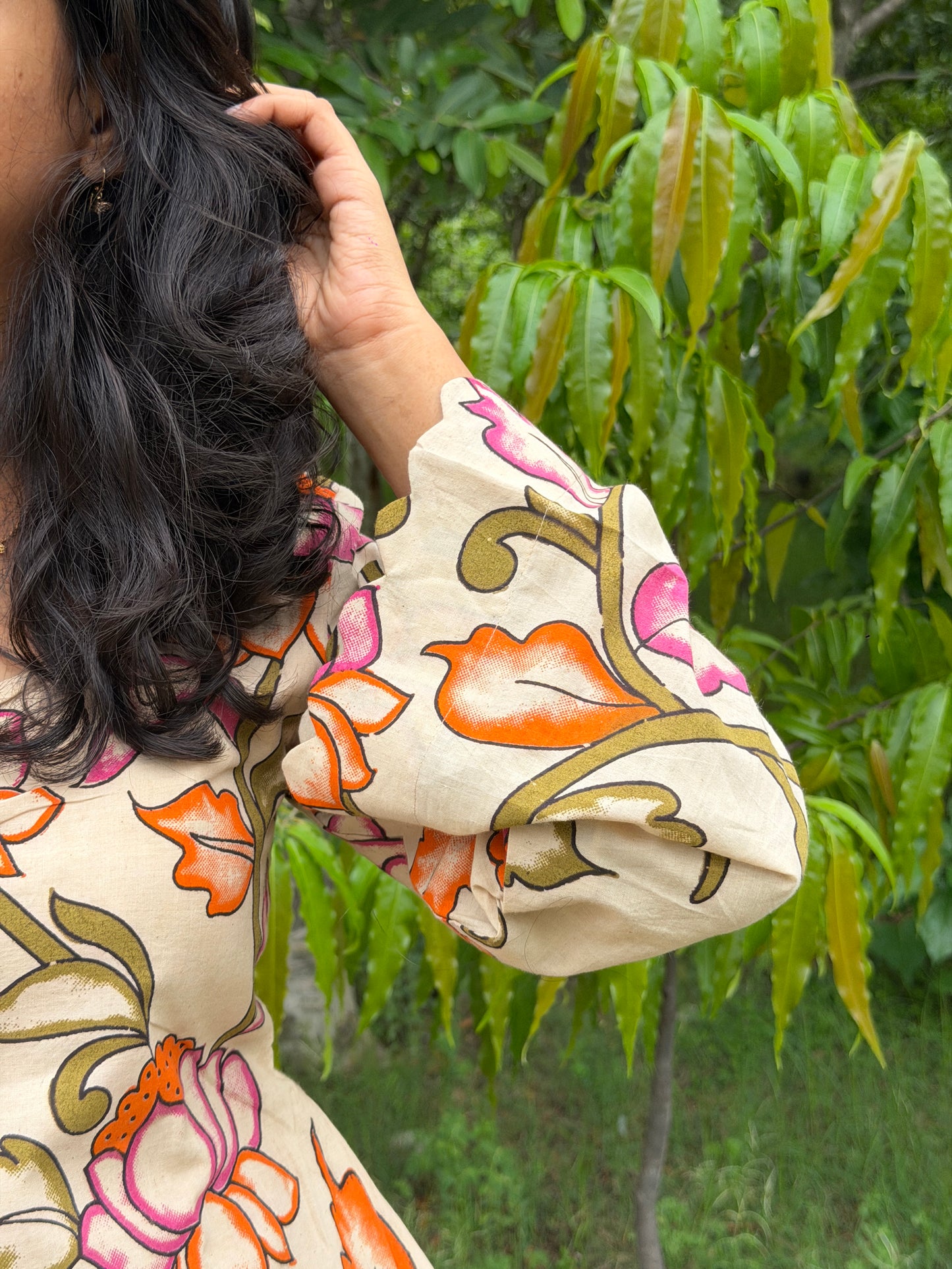Kalamkari Full Sleeves cotton top