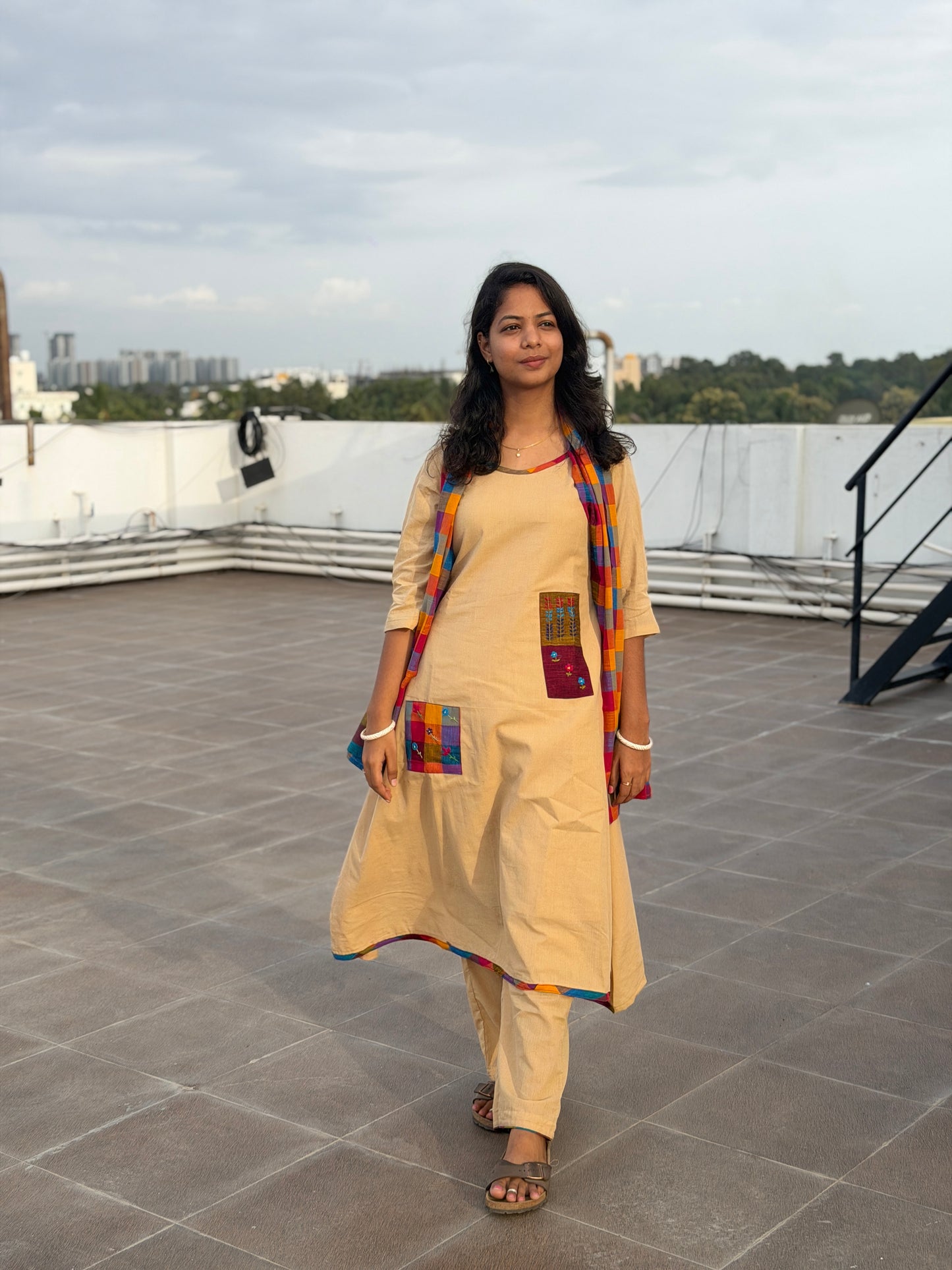 Nila Patch Kurta Set
