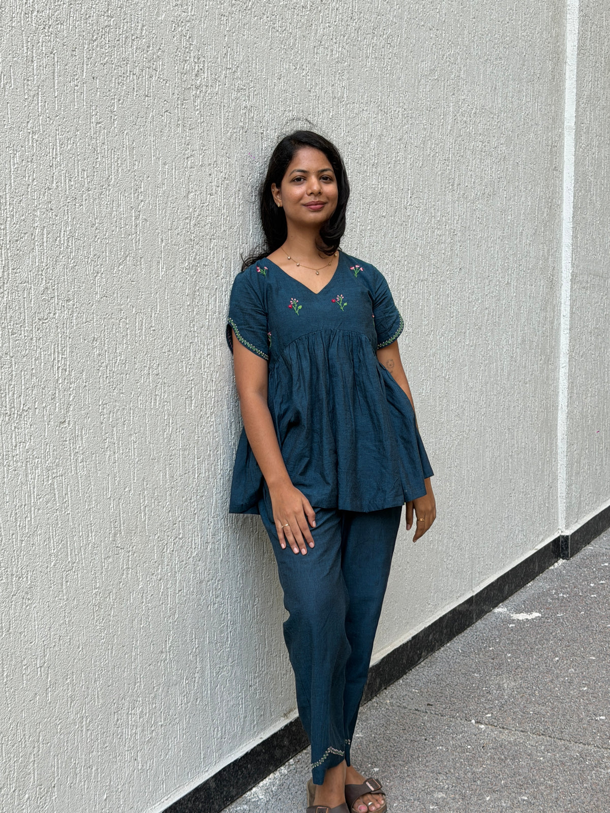 Peacock Blue Coord set