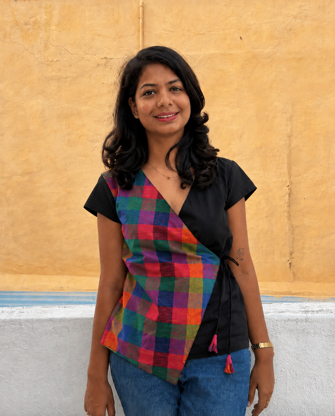 Madras Checks - Dual Tone Top