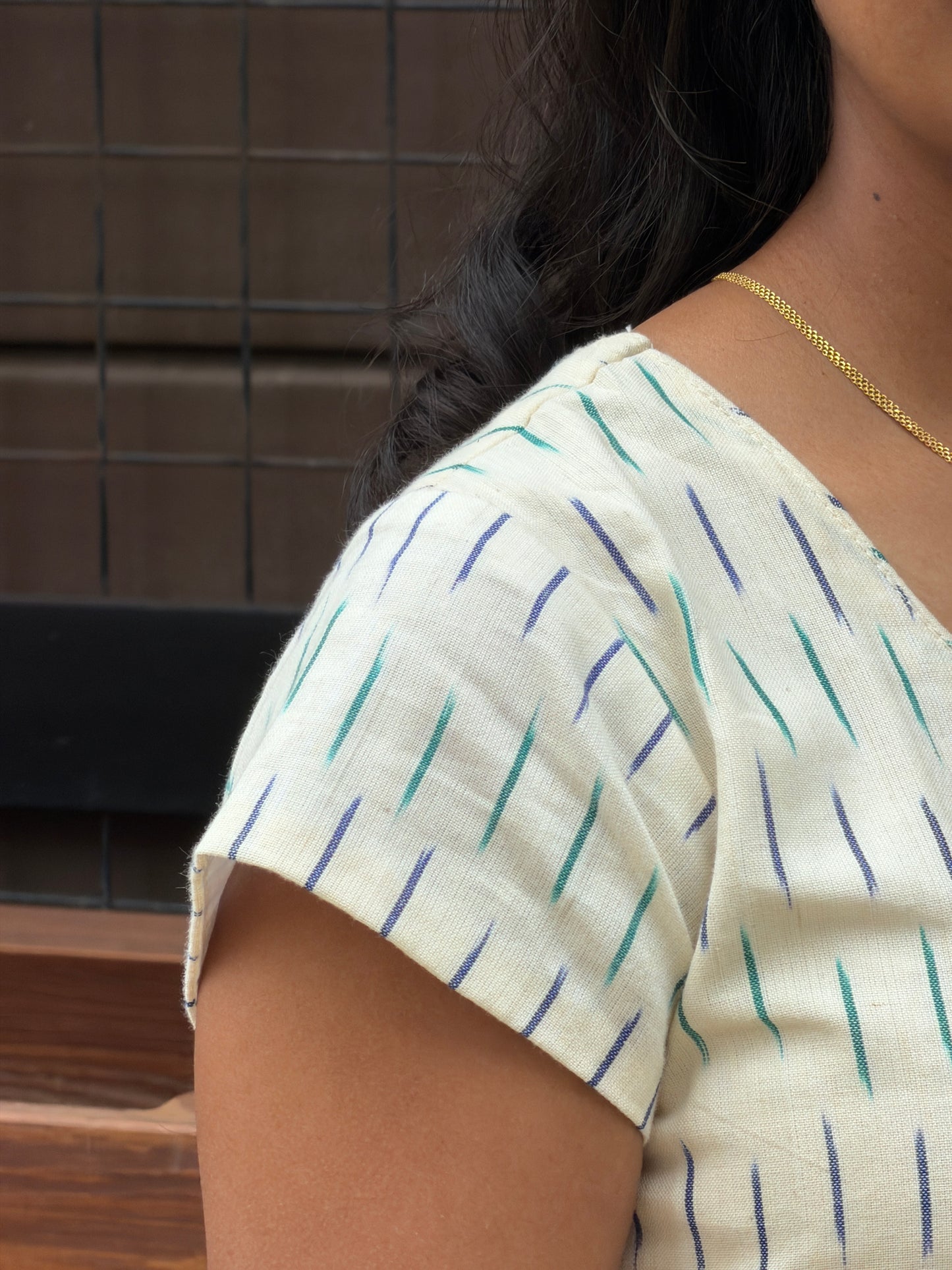 Ikat Waistcoat Top