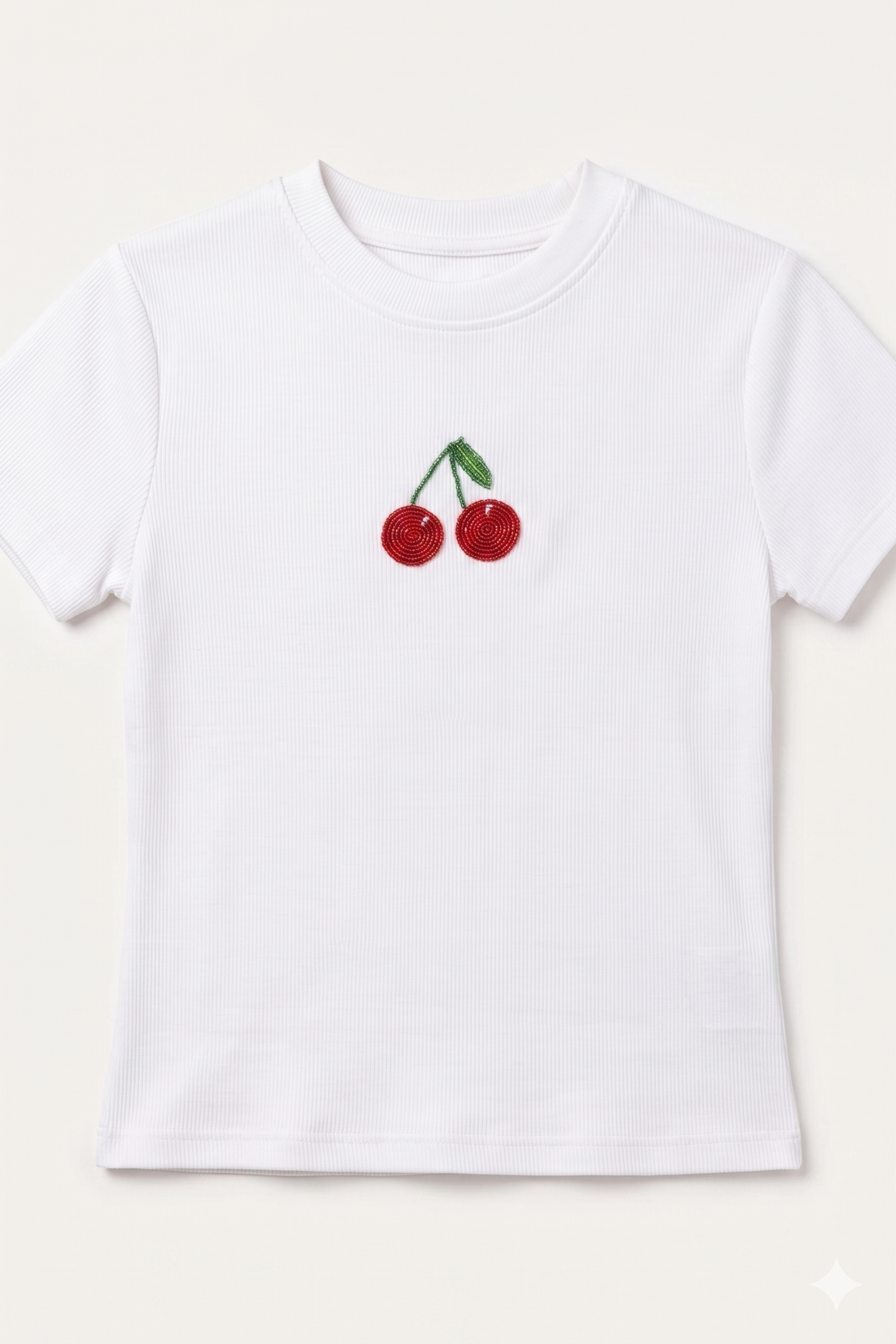 Cherry Beaded Tshirt