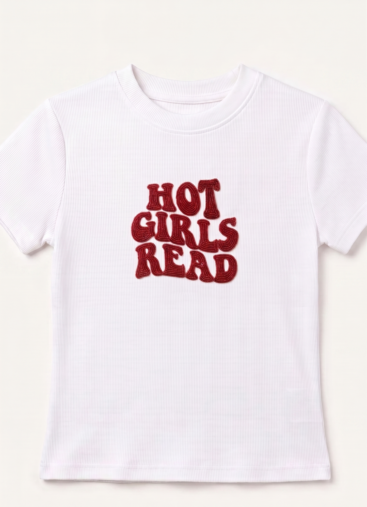 Hot girls read Beaded Tshirt