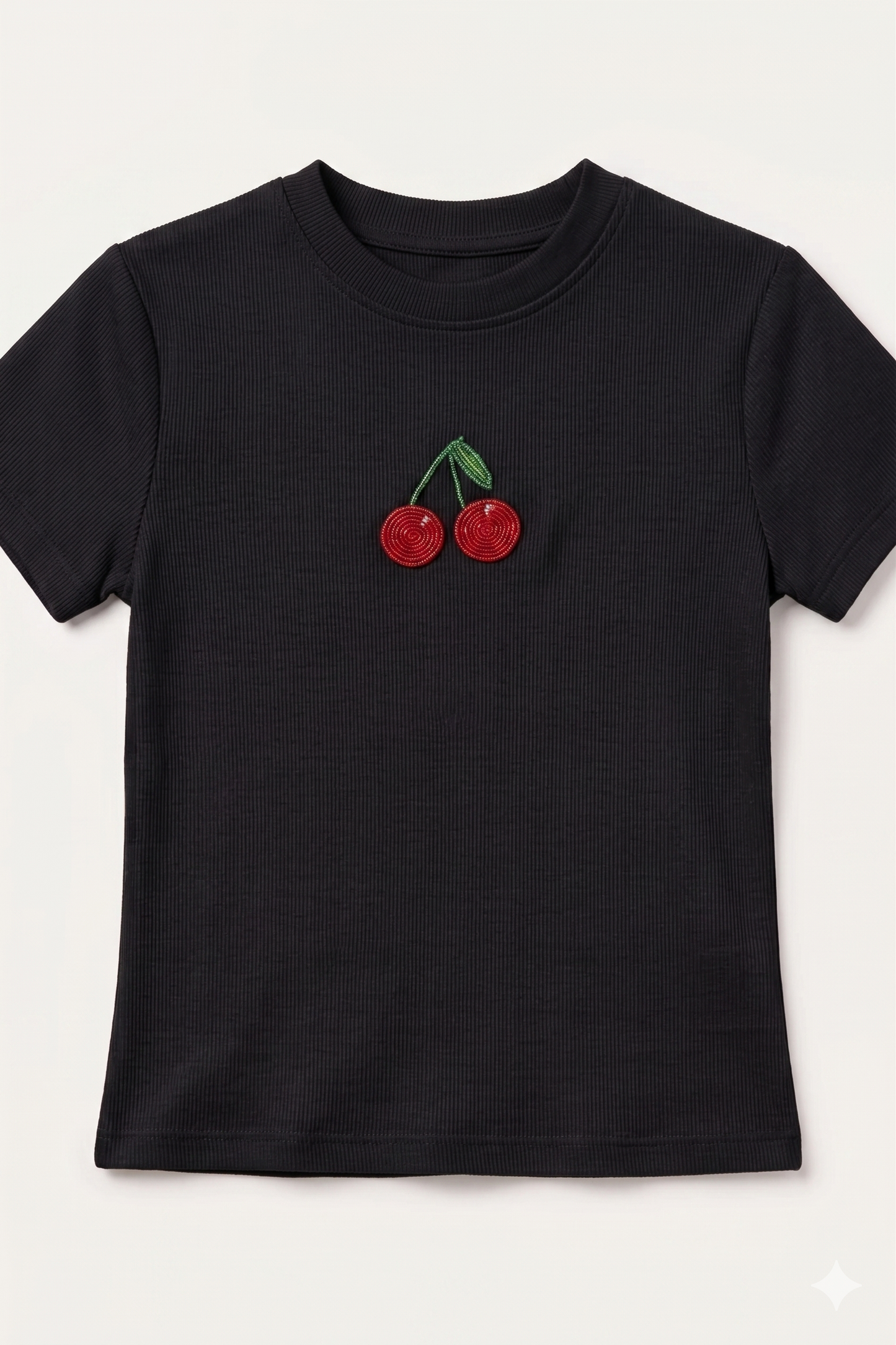 Cherry Beaded Tshirt