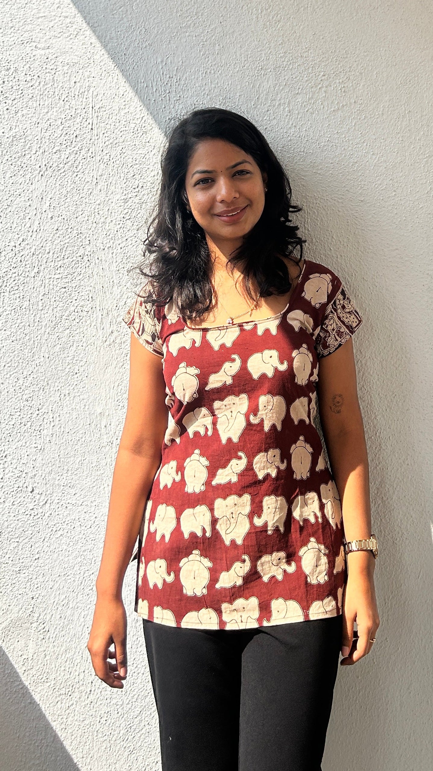 Elephant Print Kurtis