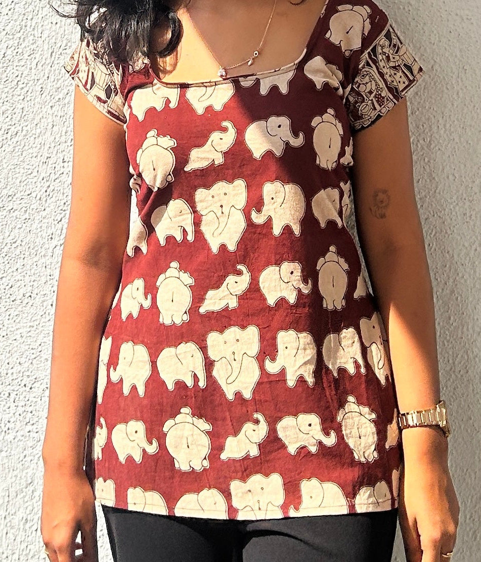 Elephant Print Kurtis