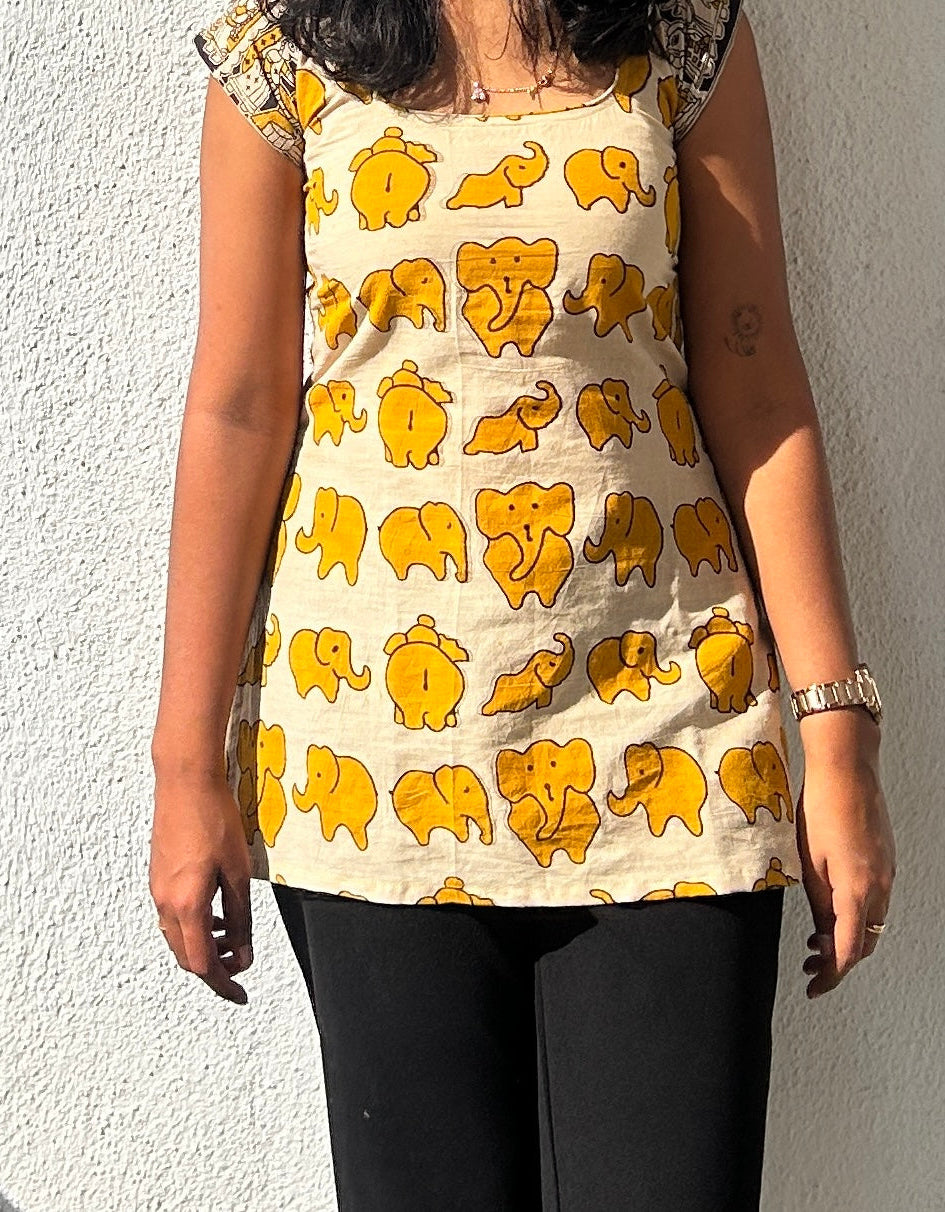 Elephant Print Kurtis