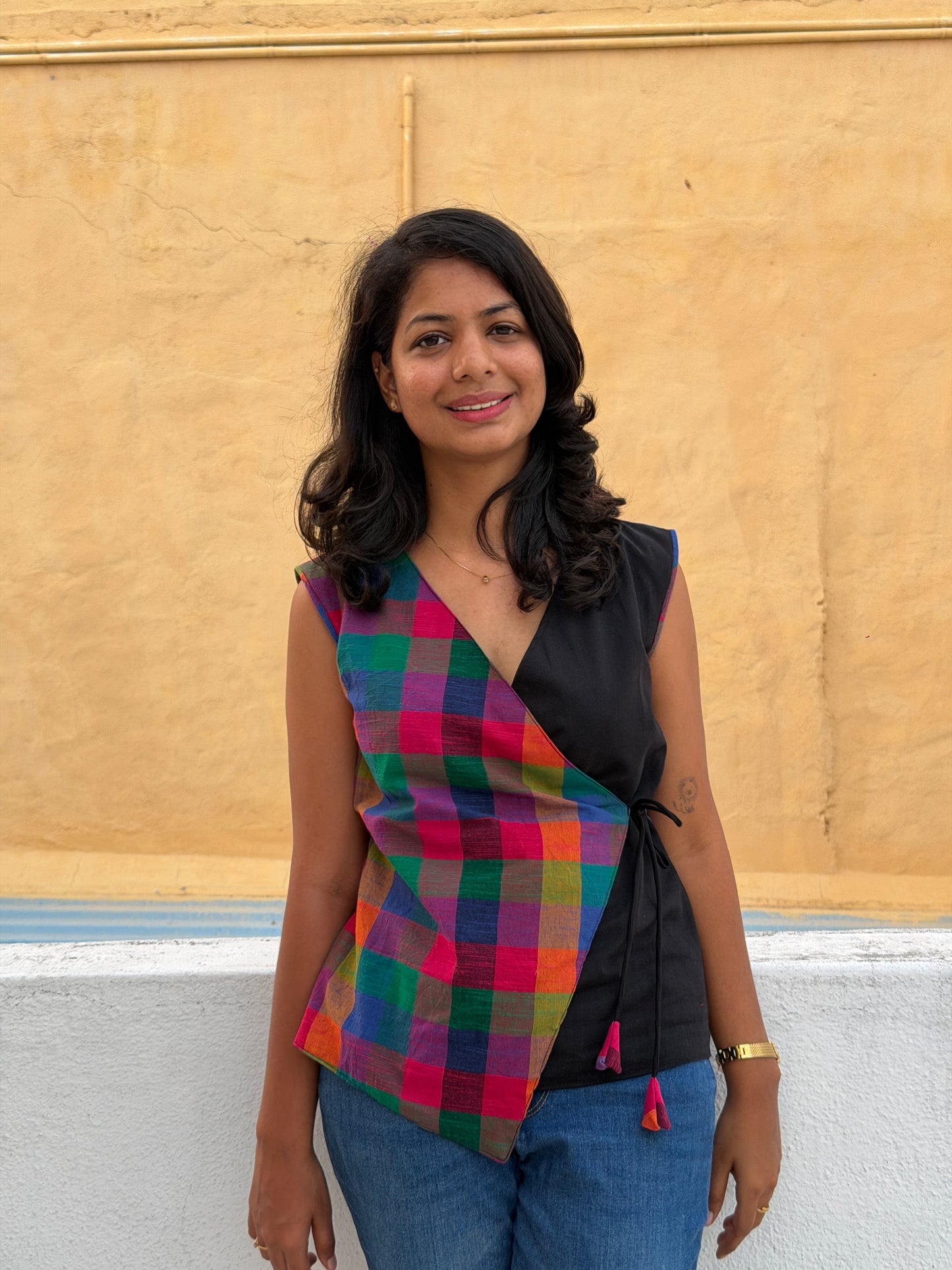 Madras Checks - Dual Tone Top