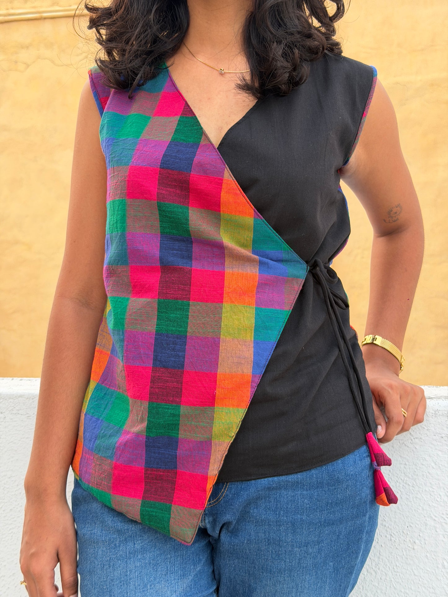 Madras Checks - Dual Tone Top