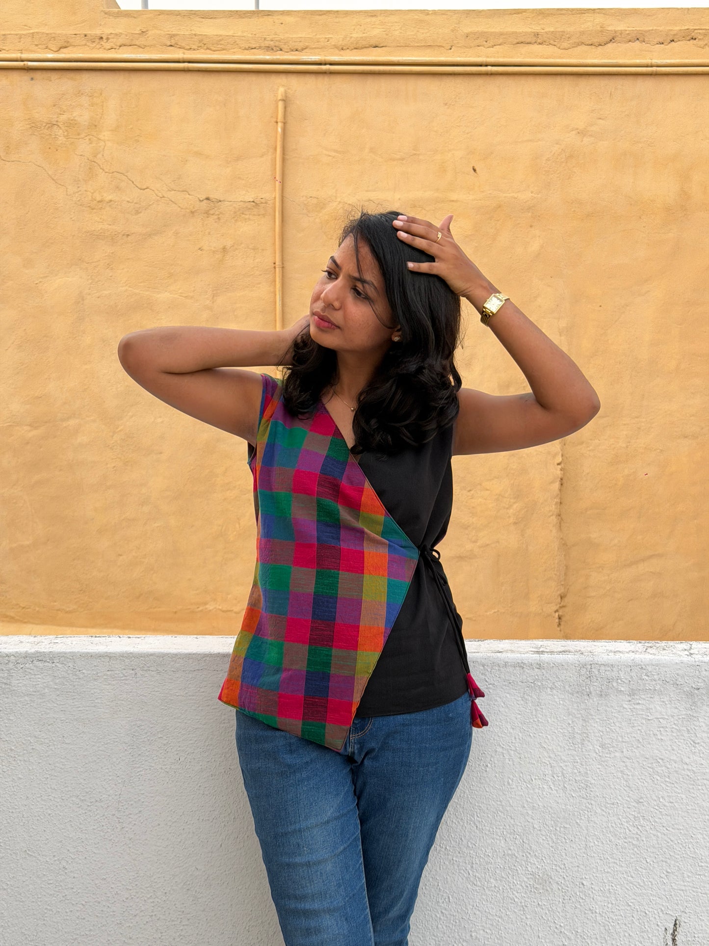 Madras Checks - Dual Tone Top