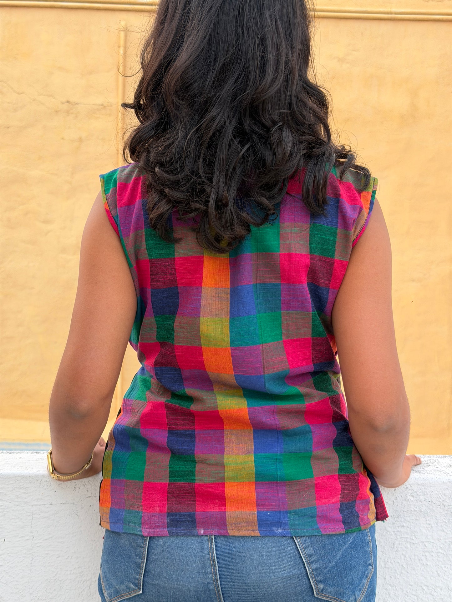 Madras Checks - Dual Tone Top