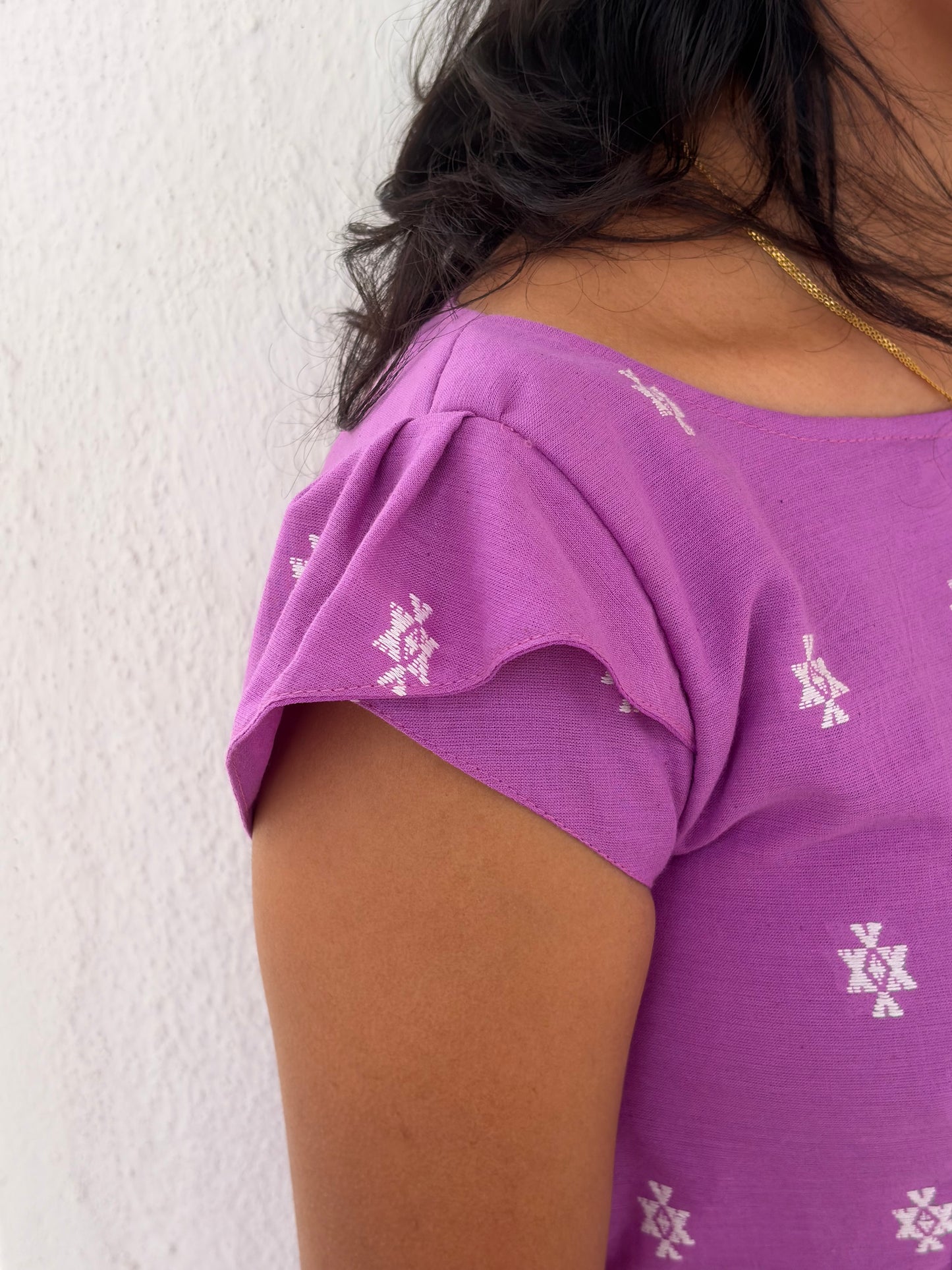 Ikat Lavender Frock