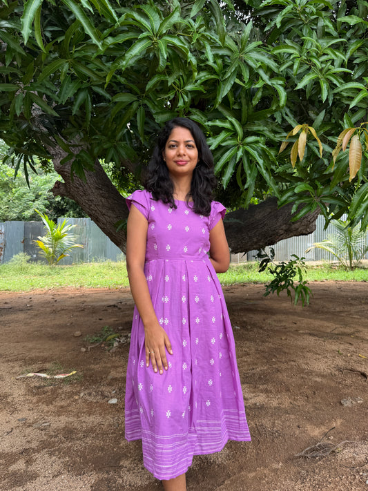 Ikat Lavender Frock