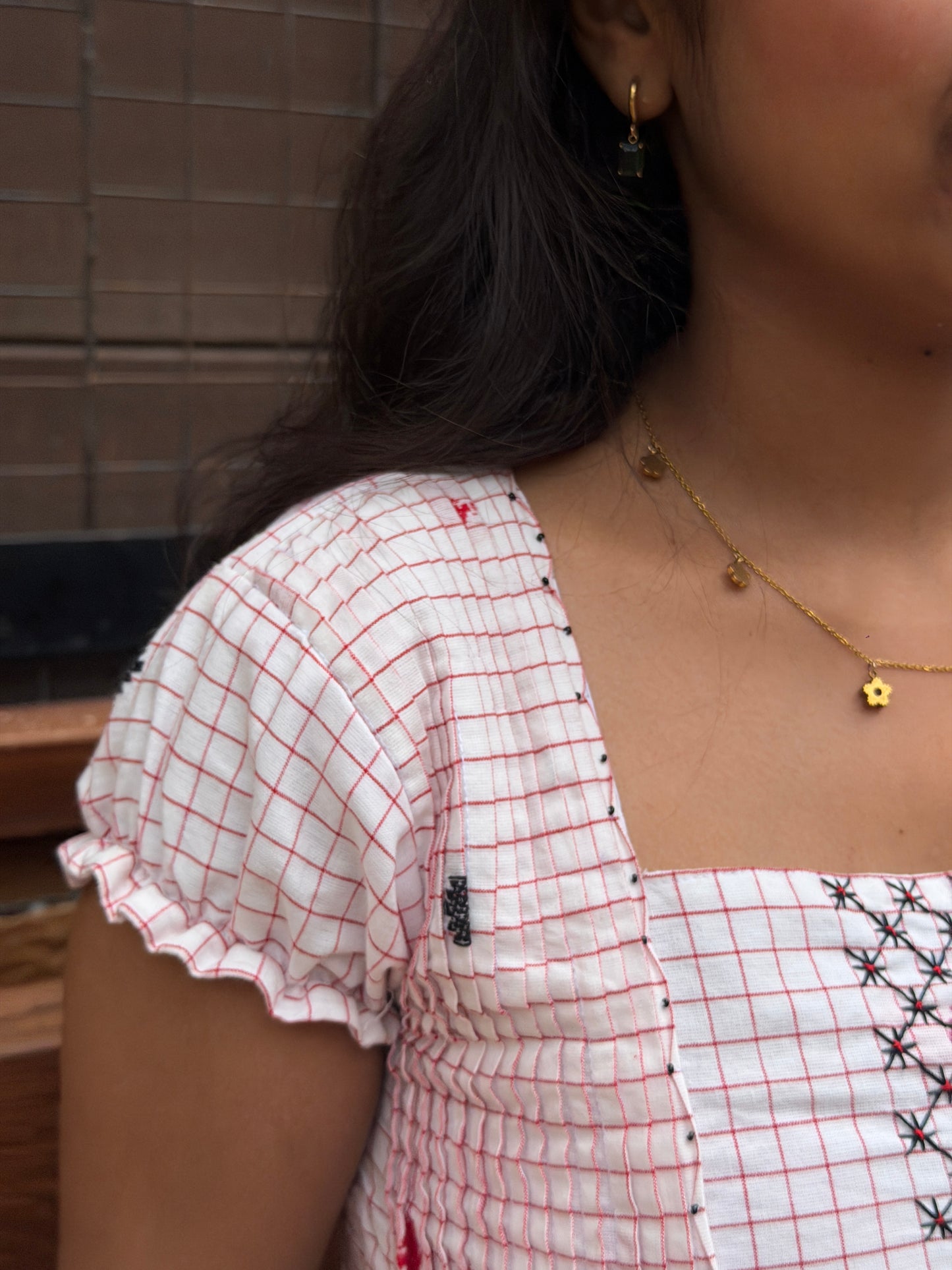 Mridula – Hand Smocked Jamdhani Dress