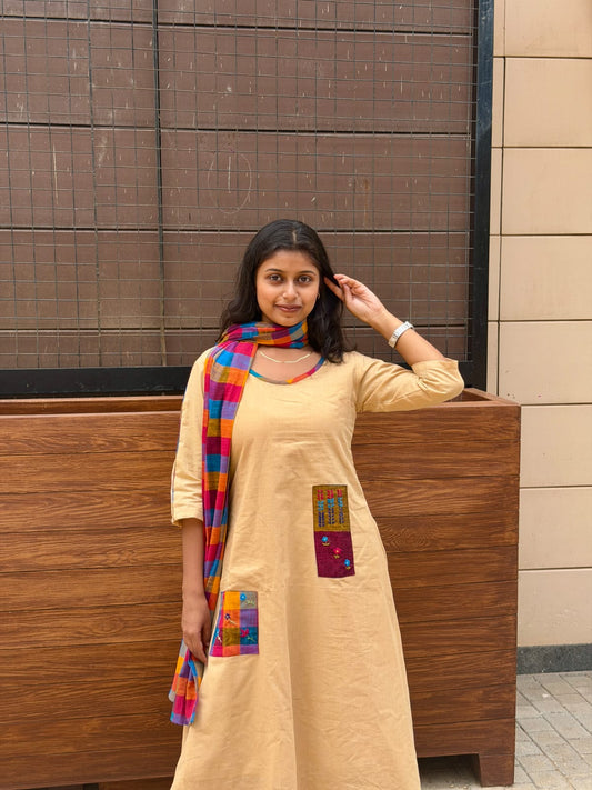 Nila Patch Kurta Set