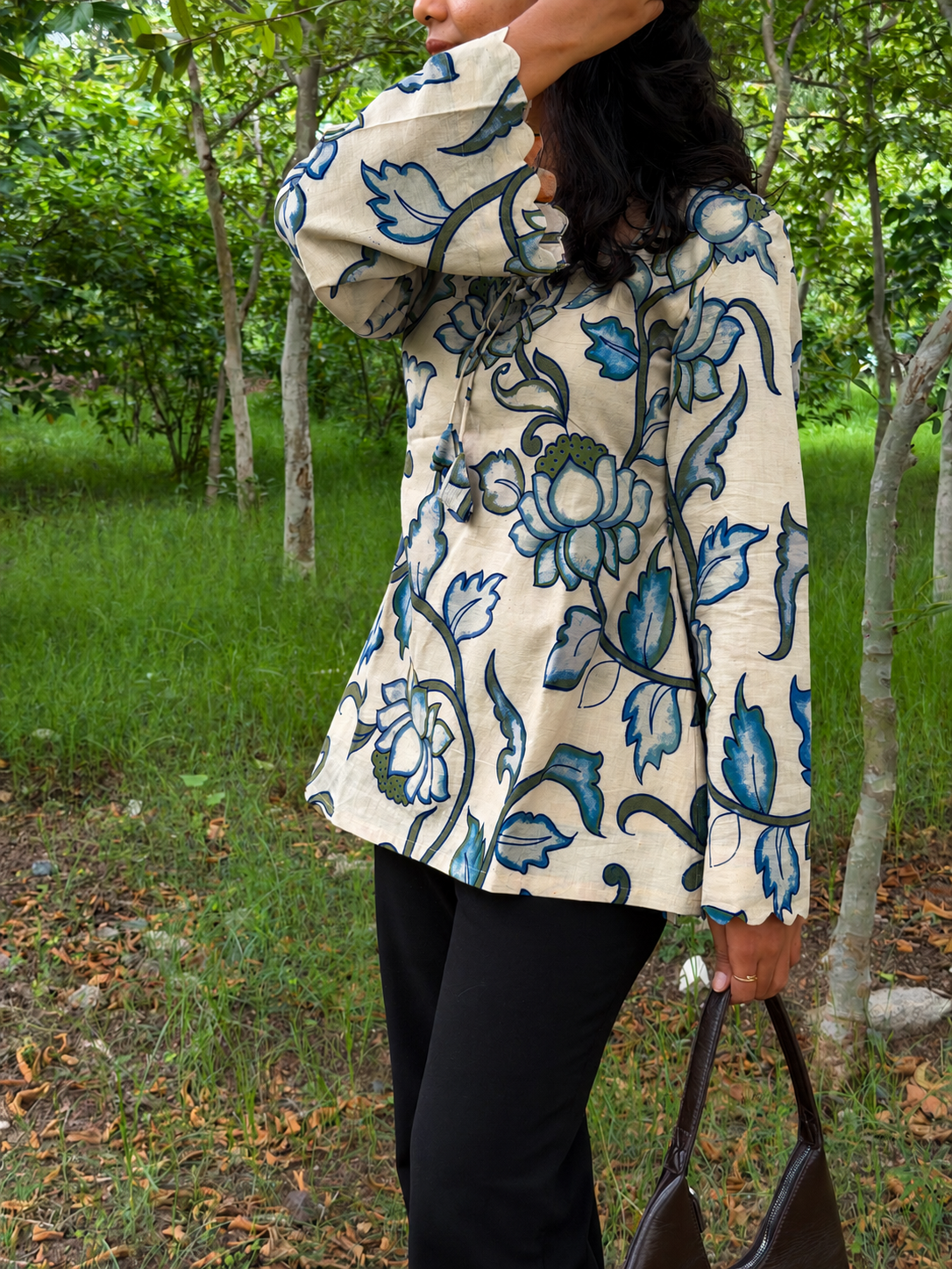 Kalamkari Full Sleeves cotton top
