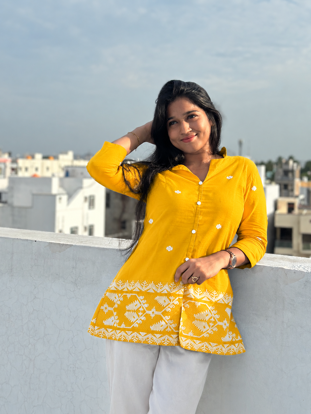 Jamdhani shirt Kurti